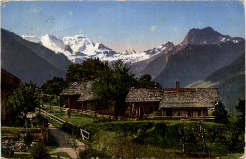 Aeschi - Landschaft mit Blümlisalp