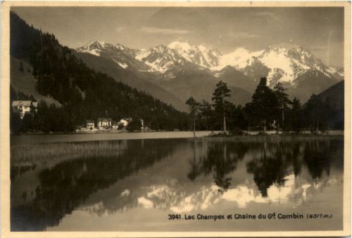 Lac Champex et Chaine du Gd. Combin