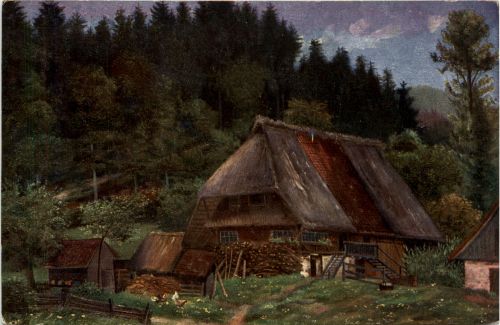 Künstlerkarte H. d Eu de Perthes - Schwarzwald