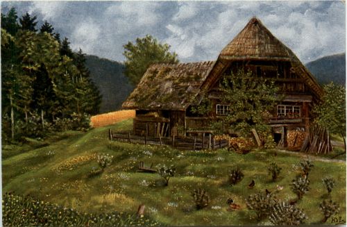 Künstlerkarte H. d Eu de Perthes - Schapbachtal