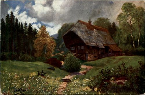 Künstlerkarte H. d Eu de Perthes - Schwarzwald