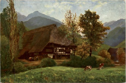 Künstlerkarte H. d Eu de Perthes - Schwarzwald
