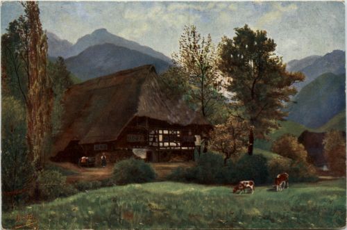 Künstlerkarte H. d Eu de Perthes - Schwarzwald