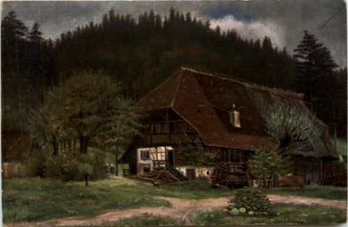 Künstlerkarte H. d Eu de Perthes - Schwarzwald