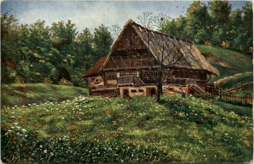 Künstlerkarte H. d Eu de Perthes - Schwarzwald