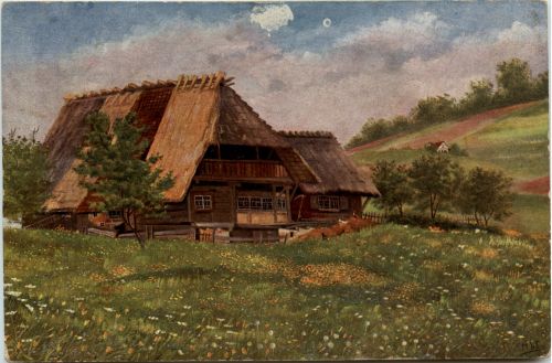 Künstlerkarte H. d Eu de Perthes - Schwarzwald