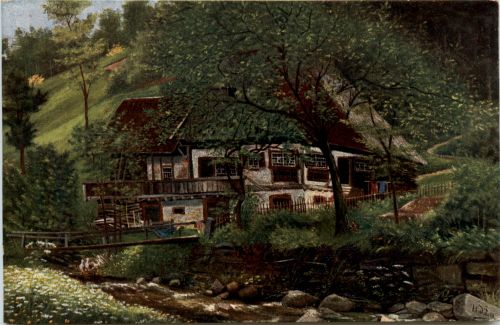 Künstlerkarte H. d Eu de Perthes - Schwarzwald