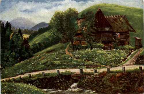 Künstlerkarte H. d Eu de Perthes - Schwarzwald