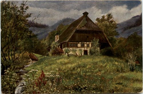Künstlerkarte H. d Eu de Perthes - Schwarzwald