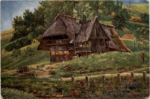 Künstlerkarte H. d Eu de Perthes - Schwarzwald