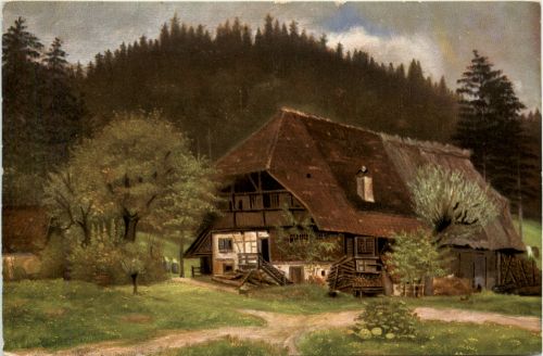 Künstlerkarte H. d Eu de Perthes - Schwarzwald