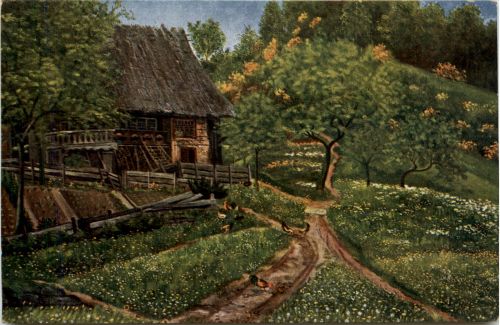 Künstlerkarte H. d Eu de Perthes - Schwarzwald