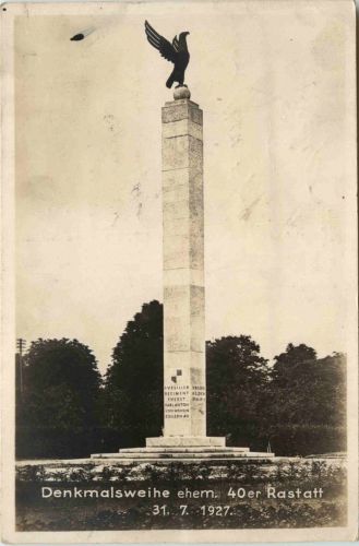 Rastatt - Denkmalsweihe ehem 40er 1927