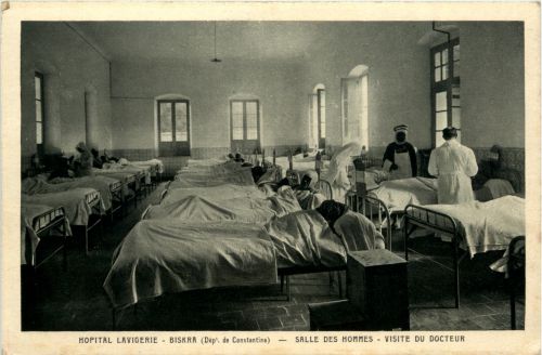 Biskra, Hopital lavigerie, Salle des Hommes, Visite du Docteur