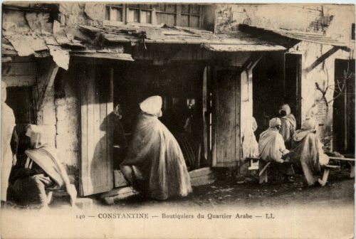 Constantine, Boutiquiers du Quartier Arabe