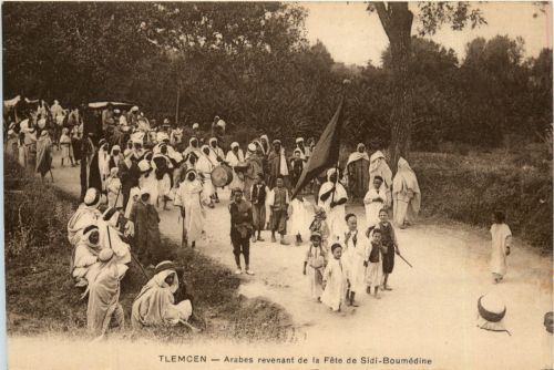 Tlemcen, Arabes revenant de la Fete de Sidi-Boumedine