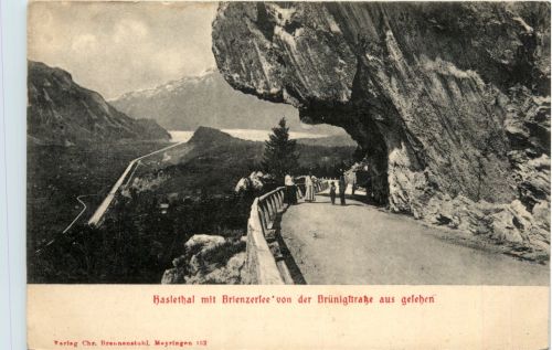 Kaslethal mit Brienzersee von der Brünigstrasse