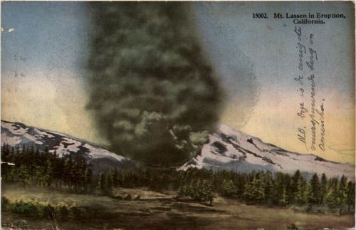 Mt. Lassen in Eruption