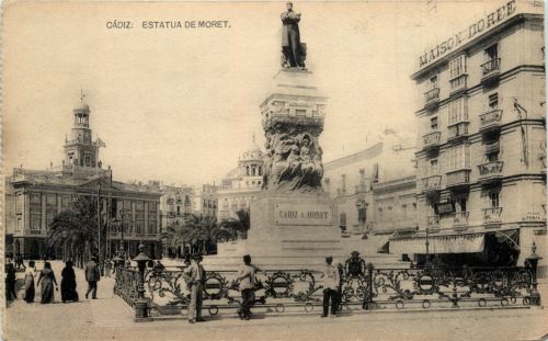 Cadiz - Estatua de Moret