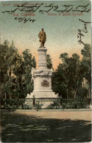 La Coruna - Estatua de Daniel Carballo
