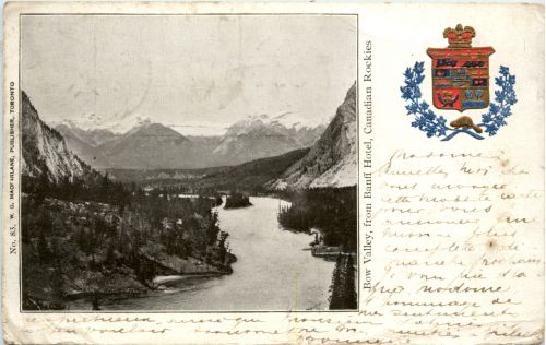 Bow Valley from Banff Hotel - Canadien Rockies