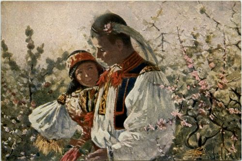 Künstlerkarte J. Uprka