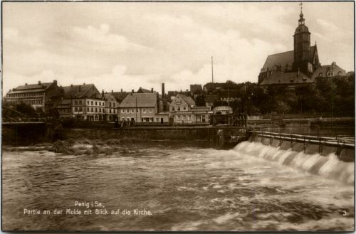 Penig in Sachsen - Partiean der Mulde