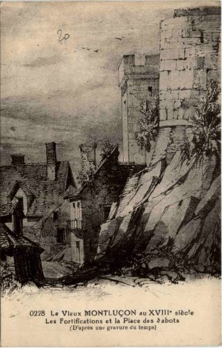Montlucon - les Portifications et la Place des abots