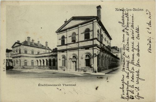 Neris-les-Bains, Etablissement Thermal
