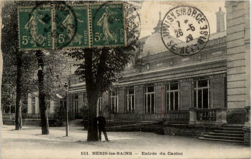 Neris-les-Bains, Entree du Casino