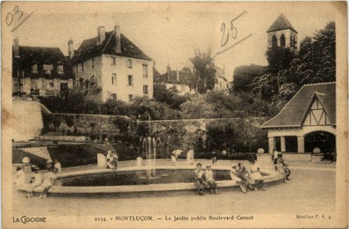 Montlucon, Le Jardin public Boulevard Carnot