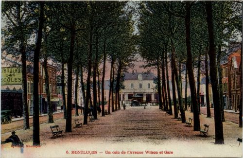 Montlucon, Un coin de lÀvenue Wilson et Gare