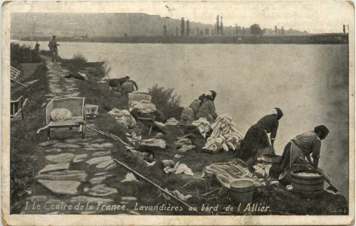 Lavandieres au bord de lÀllier