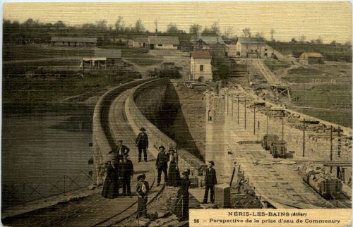 Neris-les-Bains - Perspective de la prise deau de Commentry