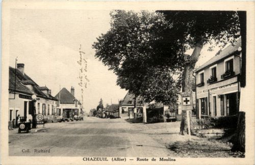 Chazeuil, Route de Moulins
