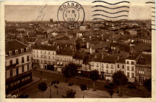 Roanne, Vue generale prise de l`Hotel de Ville