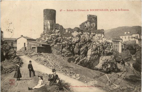 Rochetaillee, Ruines du Chateau, pres de St-Etienne