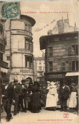 Saint-Etienne, Un Coin de la Place du Peuple