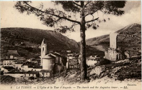 La Turbie, LÈglise et la Tour dÀuguste