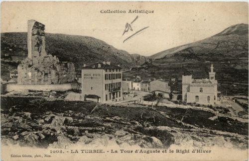 La Turbie, La Tour dÀuguste et le Righi d`Hiver