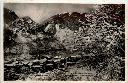St-Martin-Vesubie, Sous la neige