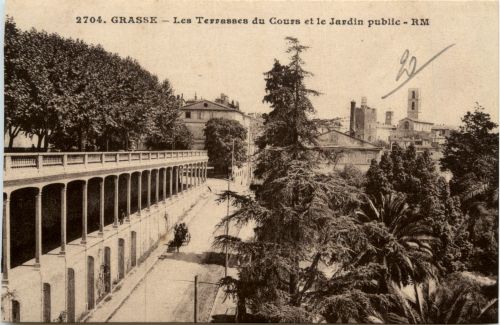 Grasse, Les Terrasses du Cours et le Jardin public