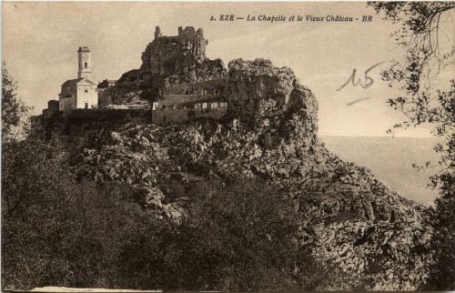 Eze, La Chapelle et le Vieux Chateau