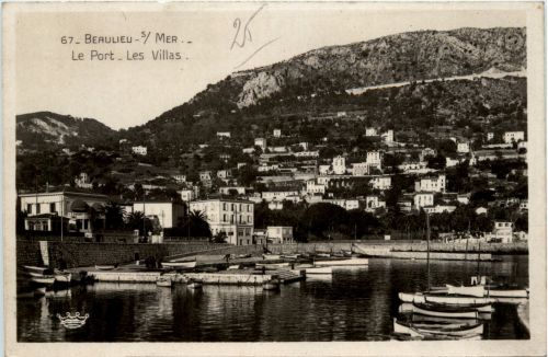 Beaulieu sur Mer, Le Port - Les Villas