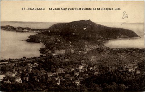 Beaulieu sur Mer, St-jean-Cap-Ferrat et pointe de St-Hospice
