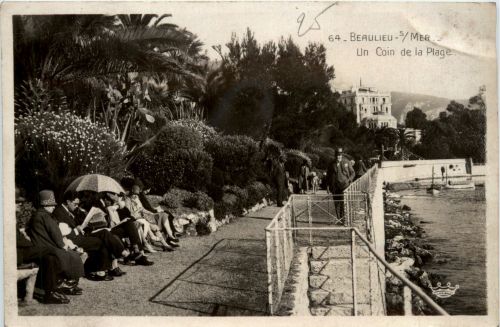 Beaulieu sur Mer, Un Coin de la Plage