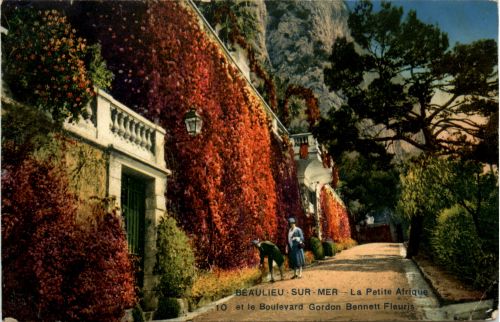Beaulieu sur Mer, La Petite Afrique et le Boulevard Gordon Bennett Fleur