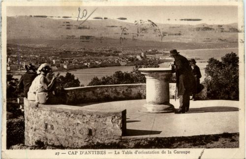 Antibes, La Table dòrientation de la Garoupe