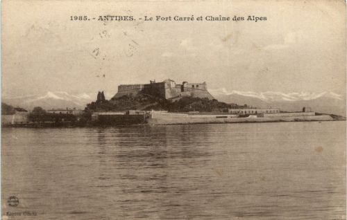 Antibes, Le Fort Carre et Chaine des Alpes