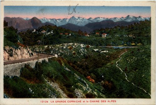 La Grande Corniche et la Chaine des Alpes